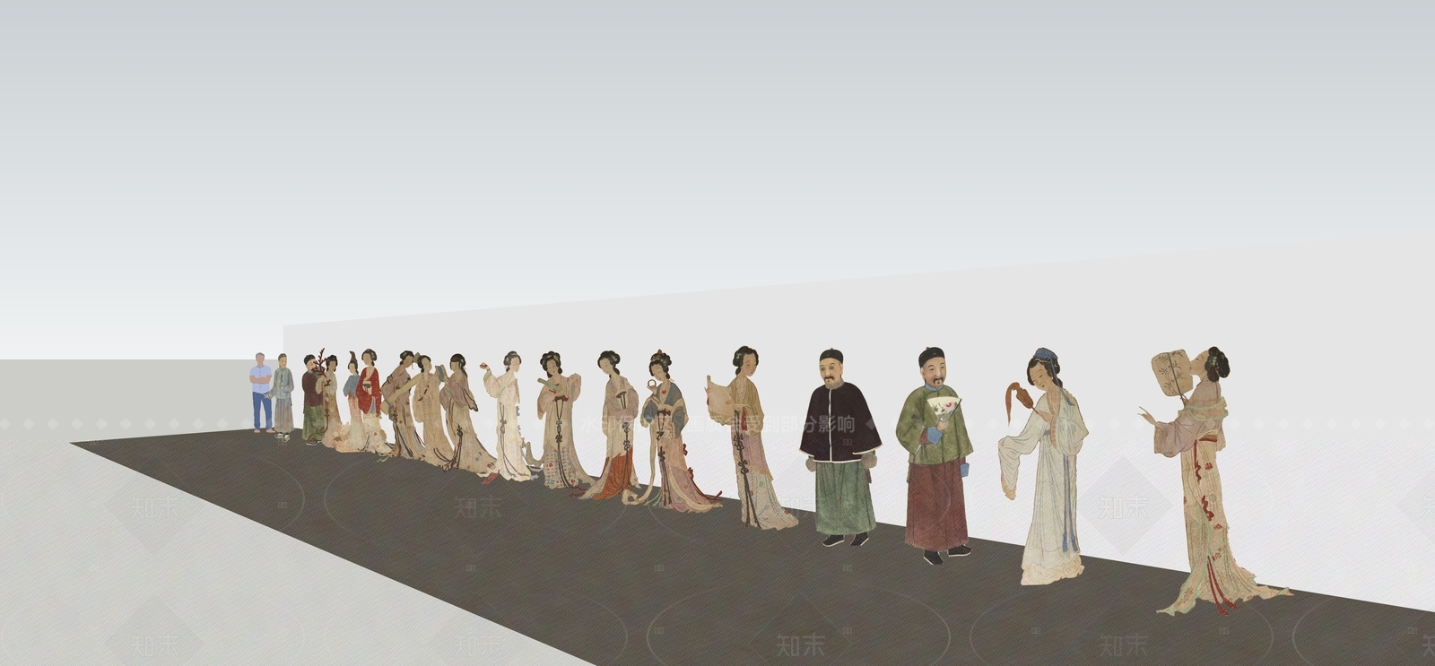 虚拟人物SU模型下载【ID:1205070830】