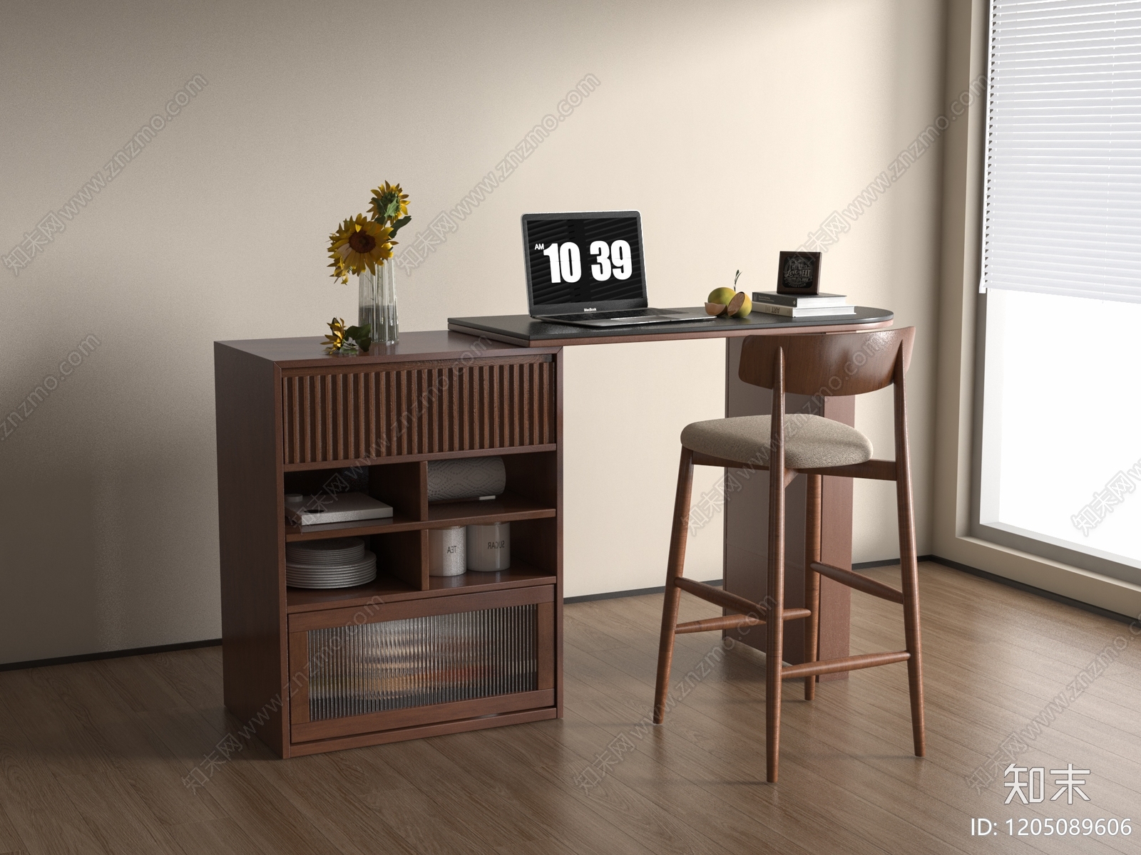 现代吧台3D模型下载【ID:1205089606】