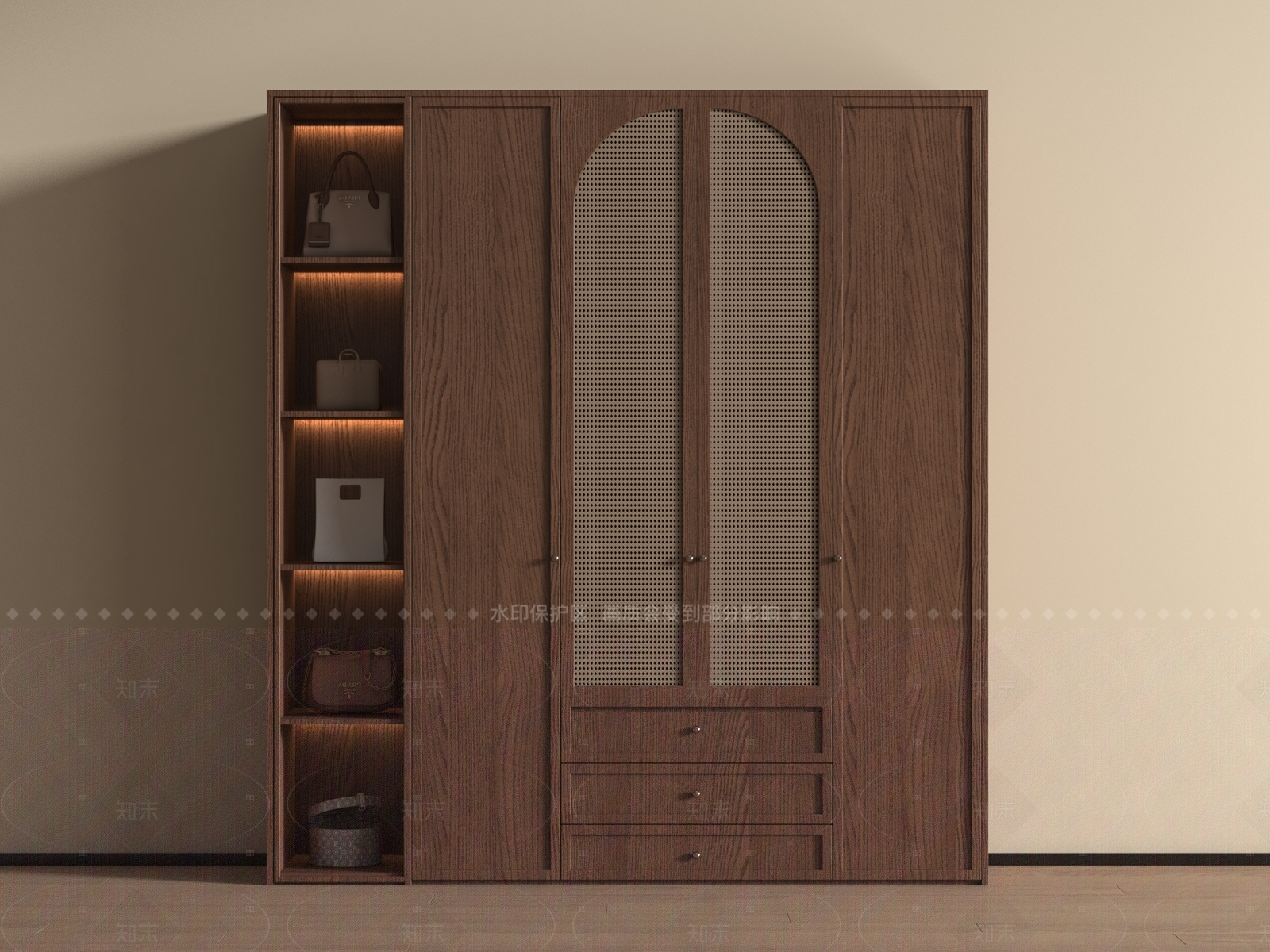 衣柜3D模型下载【ID:1205090448】