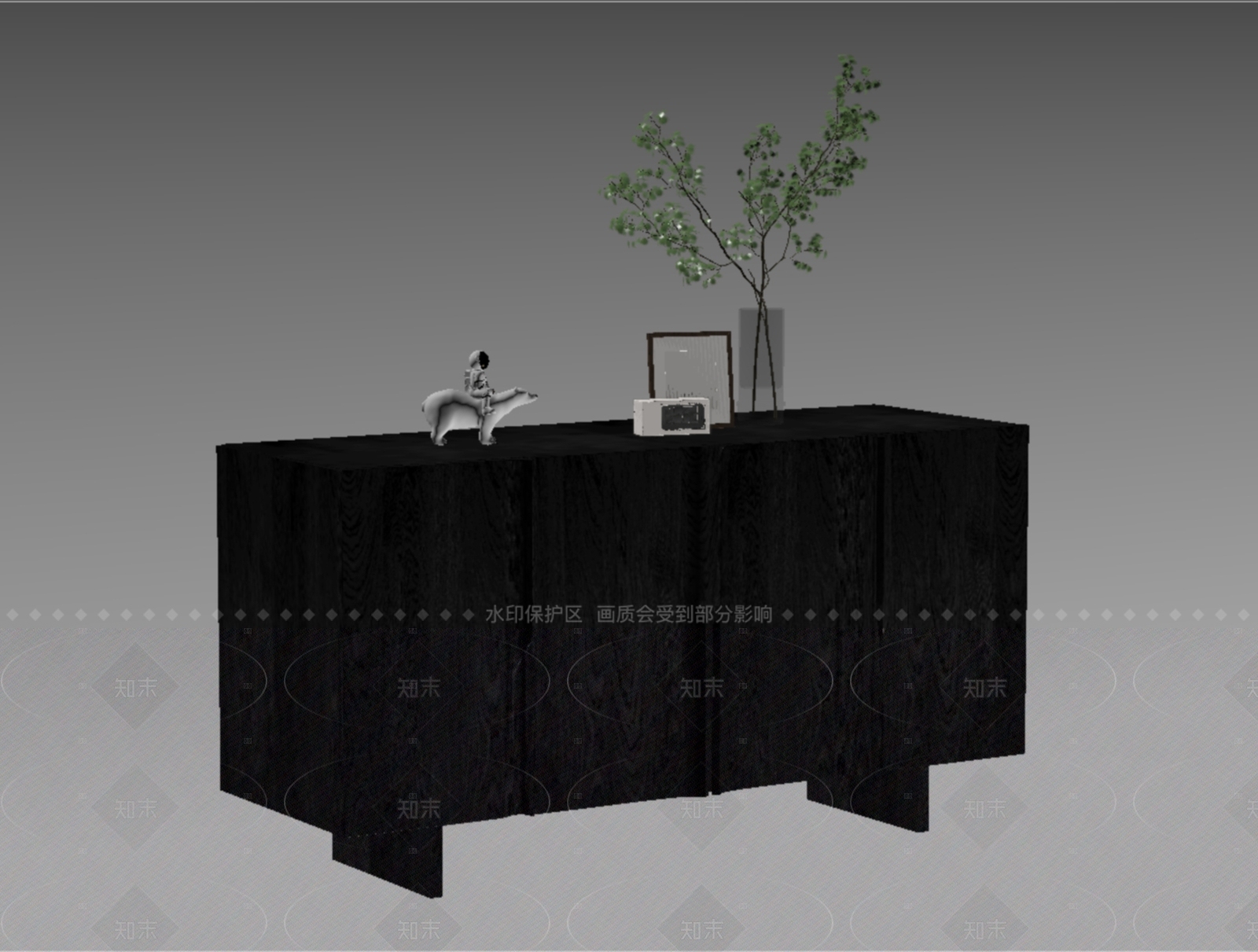 现代玄关柜SU模型下载【ID:1205096626】