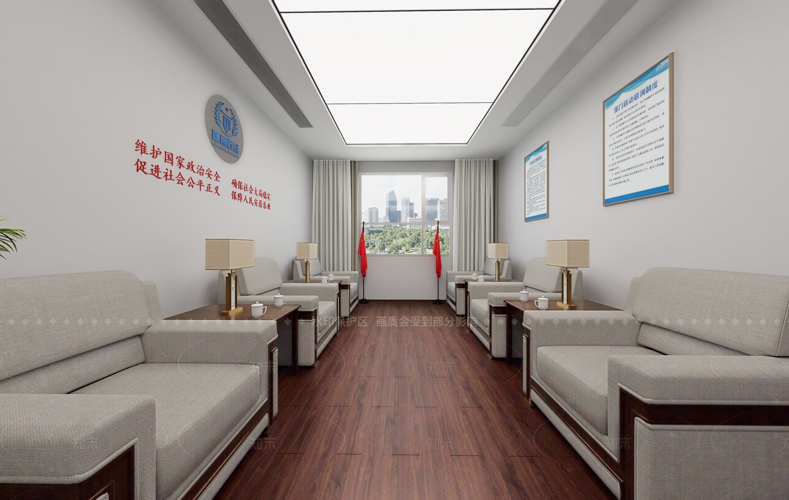 新中式现代其他办公区域SU模型下载【ID:1205098131】