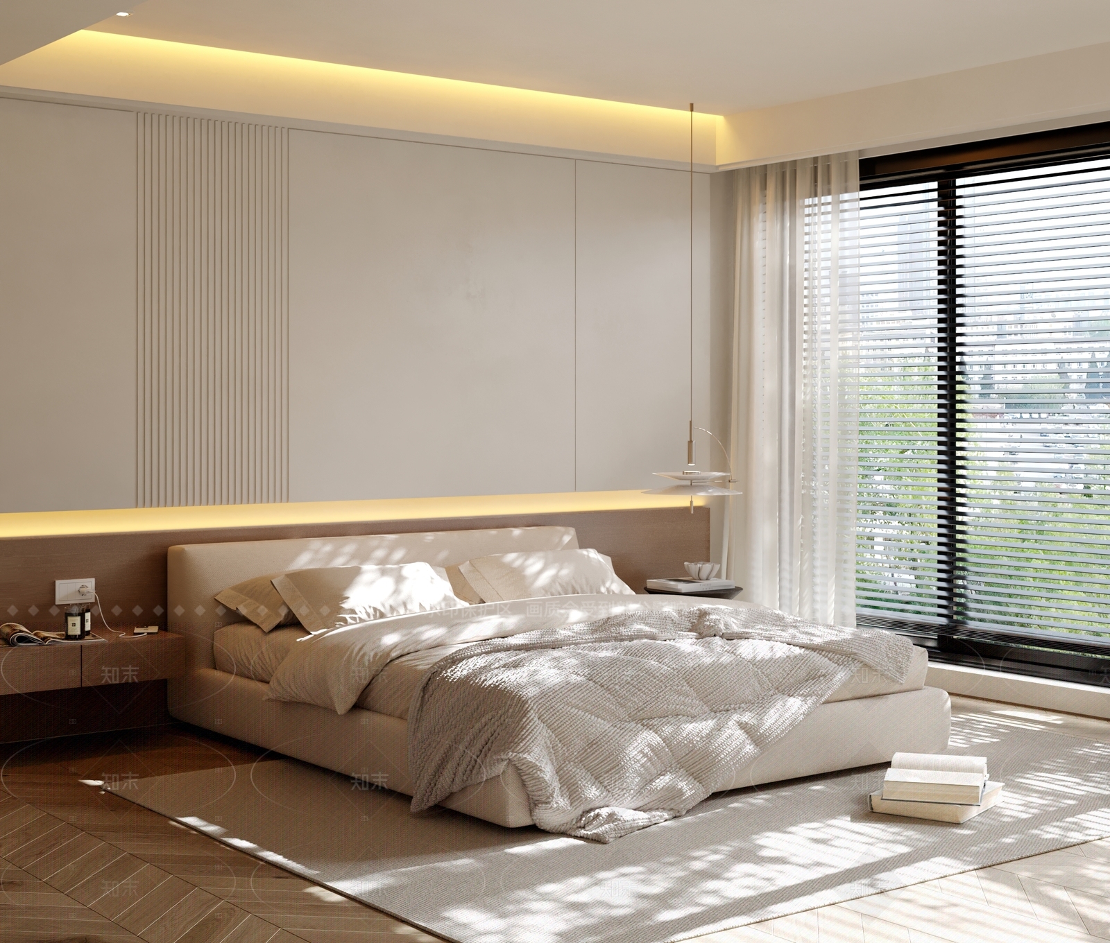现代简约家居卧室3D模型下载【ID:1205100419】