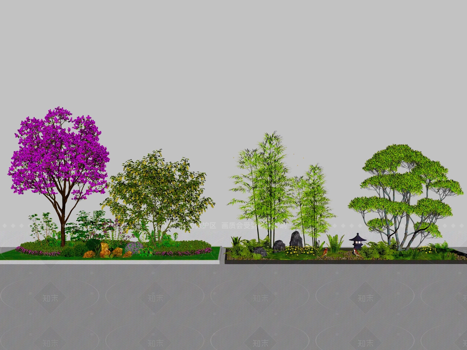 植物堆3D模型下载【ID:1205102386】