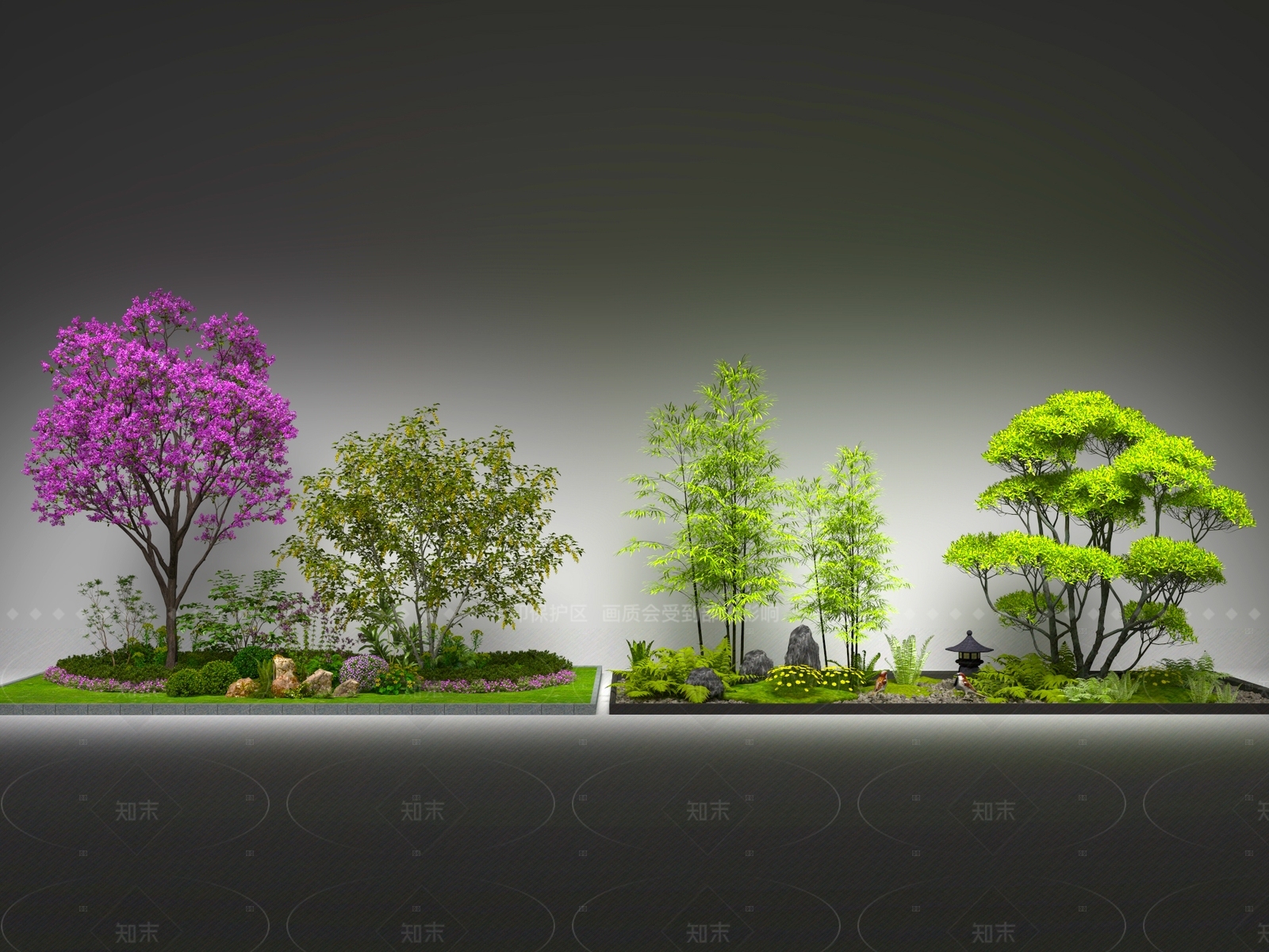 植物堆3D模型下载【ID:1205102386】