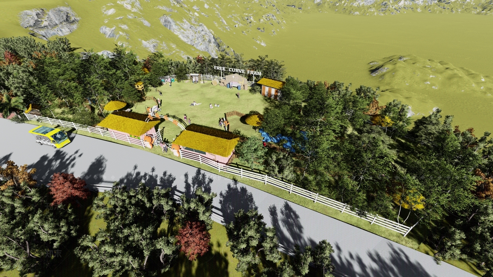 简约原木娱乐建筑SU模型下载【ID:1205176986】
