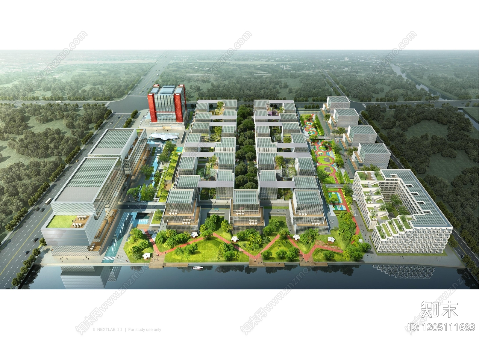 现代产业园景观下载【ID:1205111683】