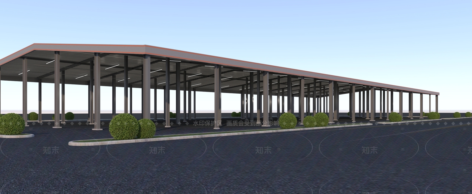 工业标准厂房3D模型下载【ID:1205112069】