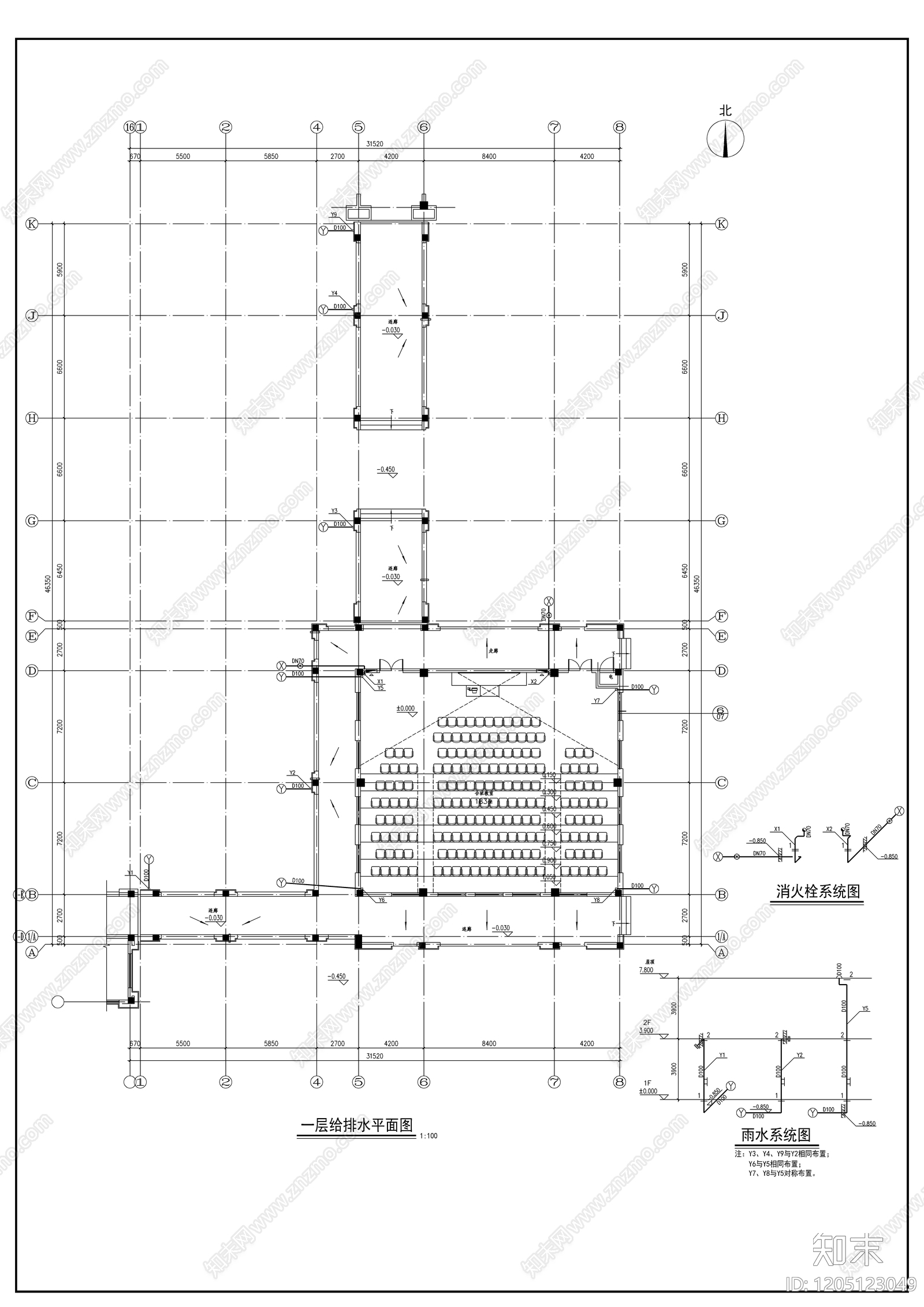 给水系统cad施工图下载【ID:1205123049】