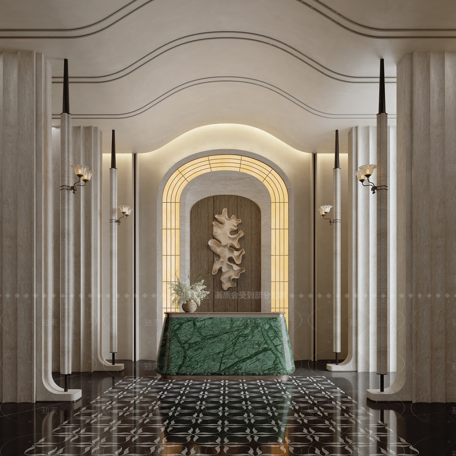 轻奢售楼处3D模型下载【ID:1205123465】