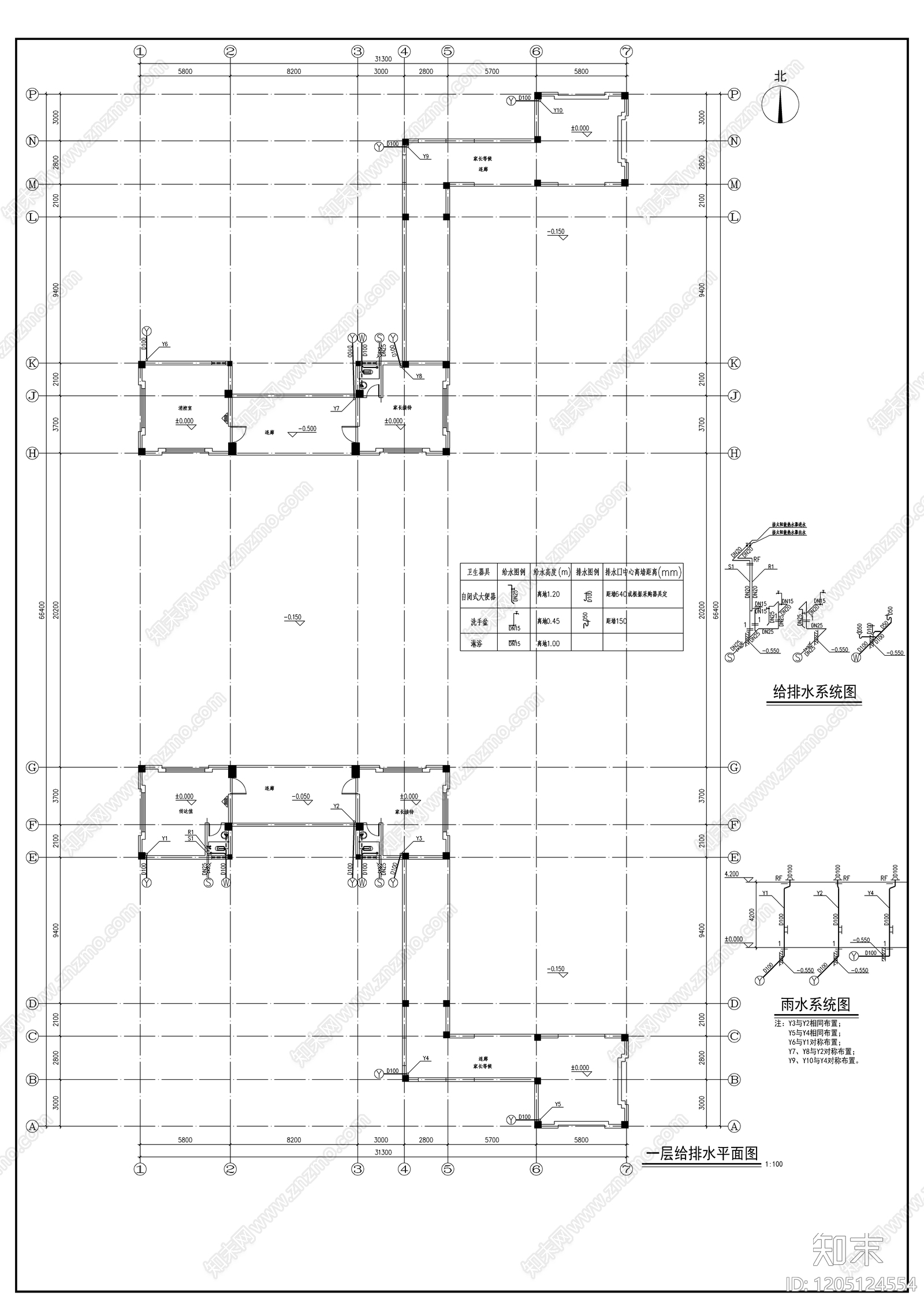 给水系统cad施工图下载【ID:1205124554】