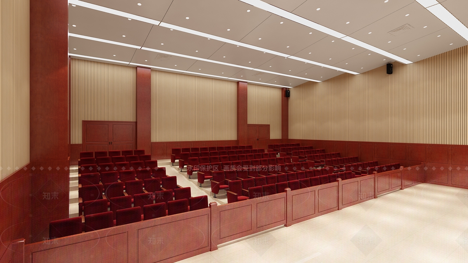 新中式中式报告厅3D模型下载【ID:1205129815】