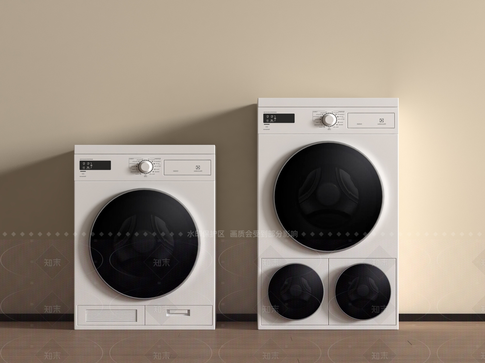 洗衣机3D模型下载【ID:1205130423】