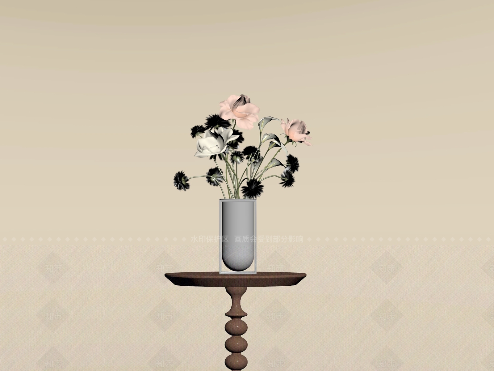 法式花艺SU模型下载【ID:1205131101】