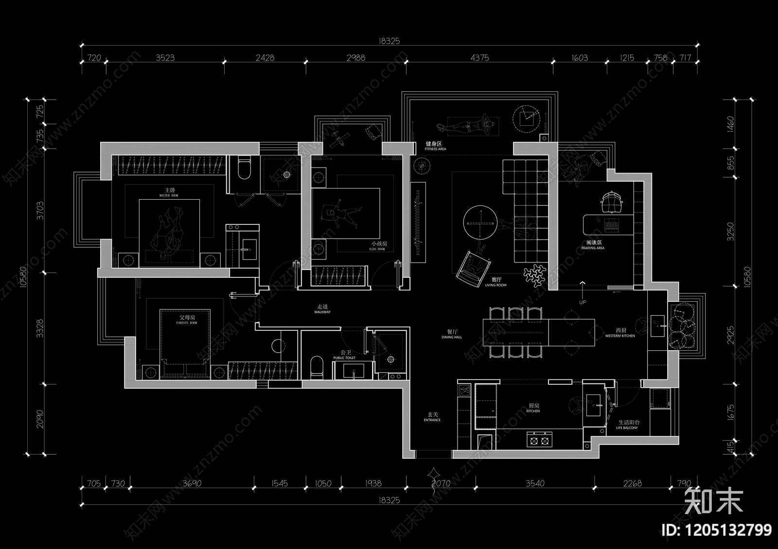 平面布置图施工图下载【ID:1205132799】