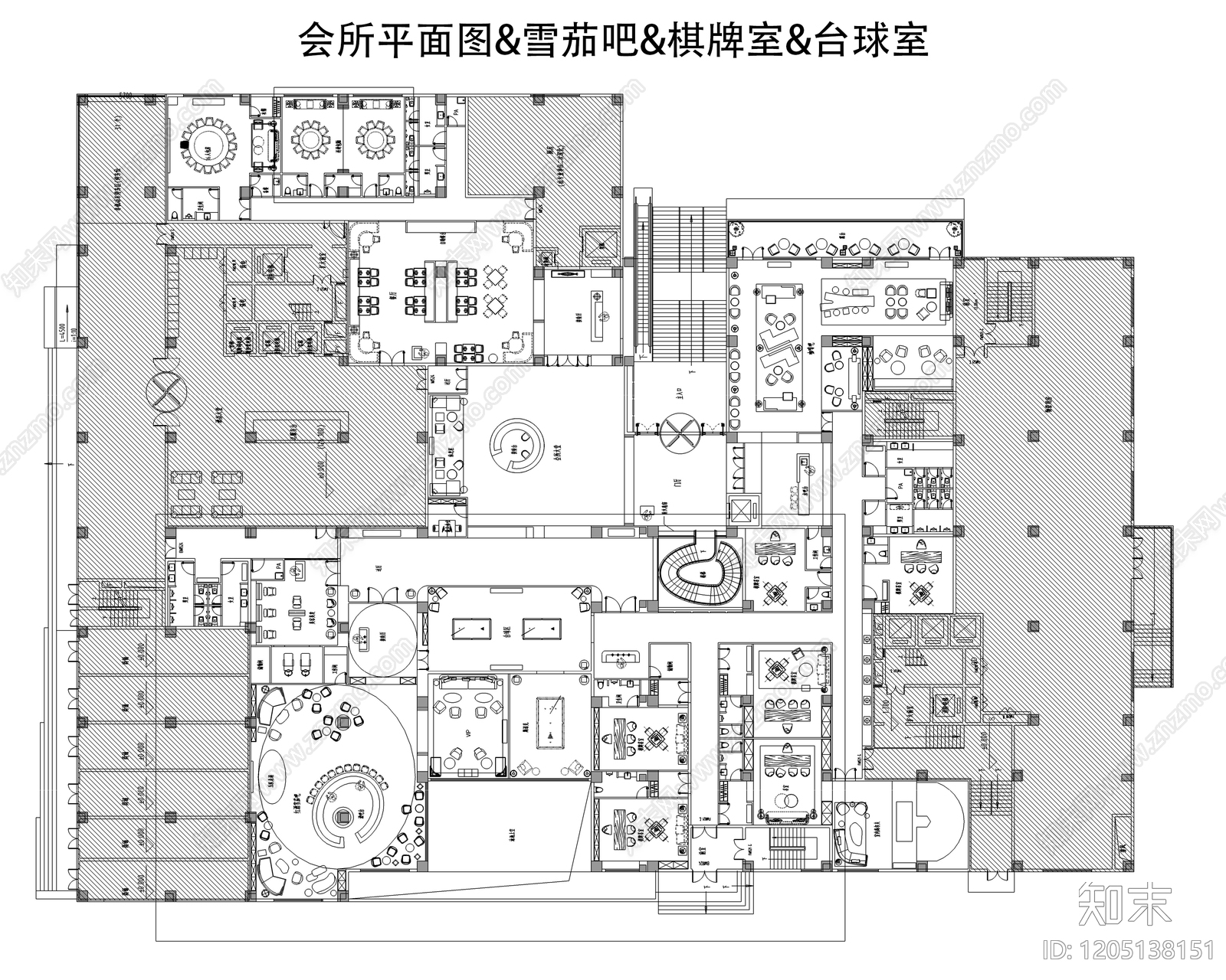 现代会所CAD图纸