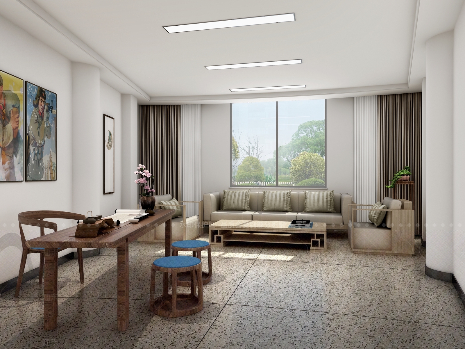 现代休息室3D模型下载【ID:1205139546】