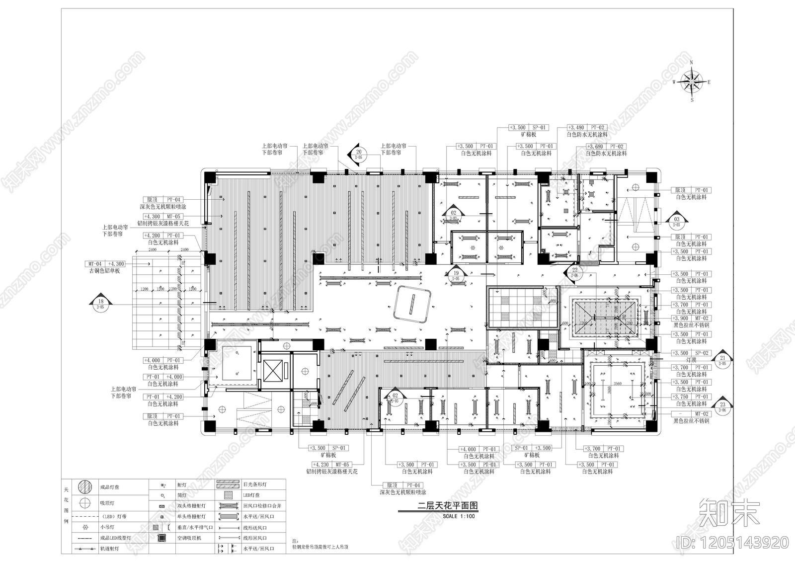 整体办公空间cad施工图下载【ID:1205143920】