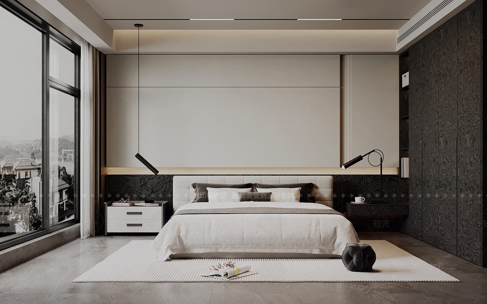 现代家居卧室SU模型下载【ID:1205144017】