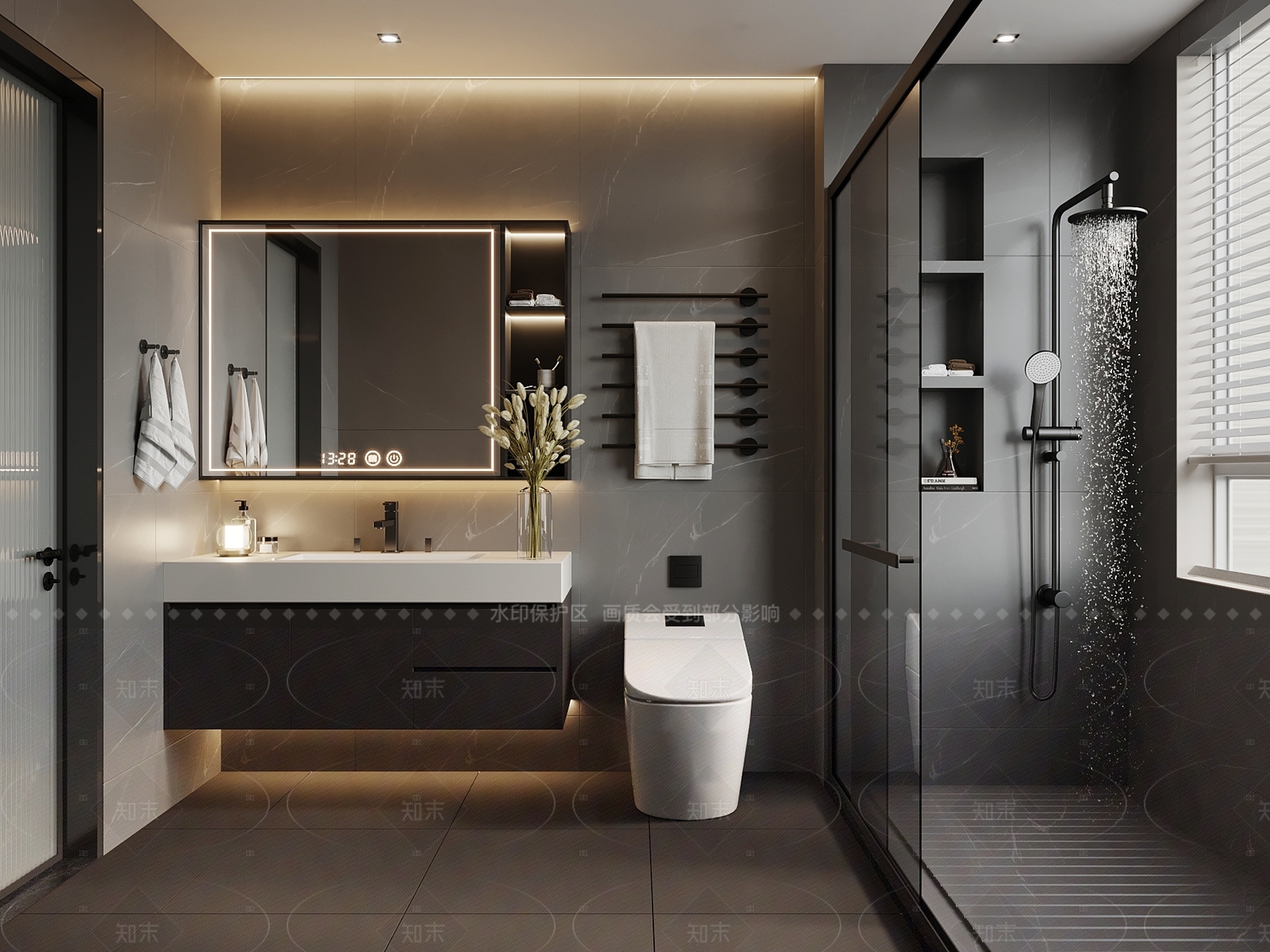 现代意式卫生间3D模型下载【ID:1205144936】