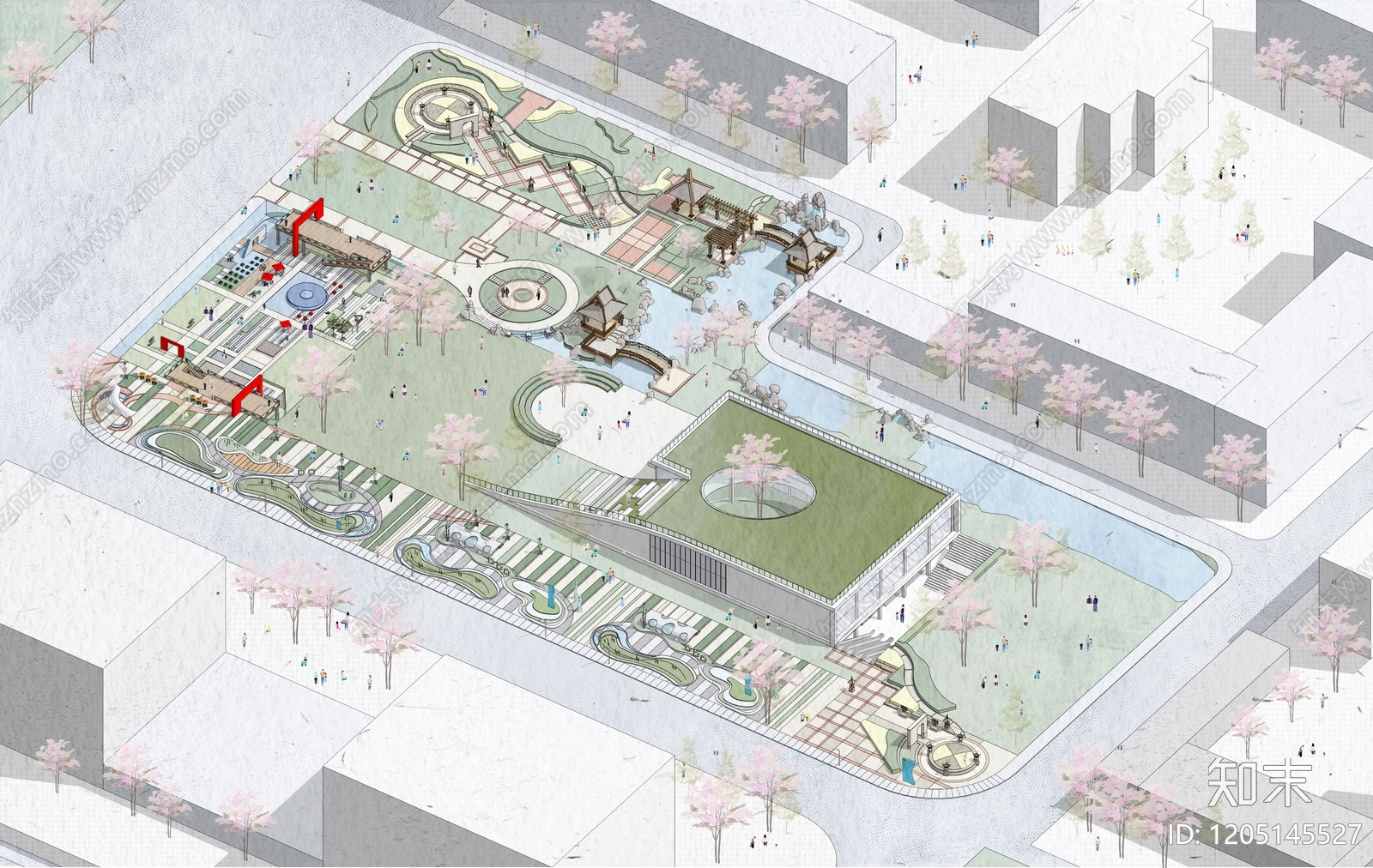 现代公建项目效果图下载【ID:1205145527】