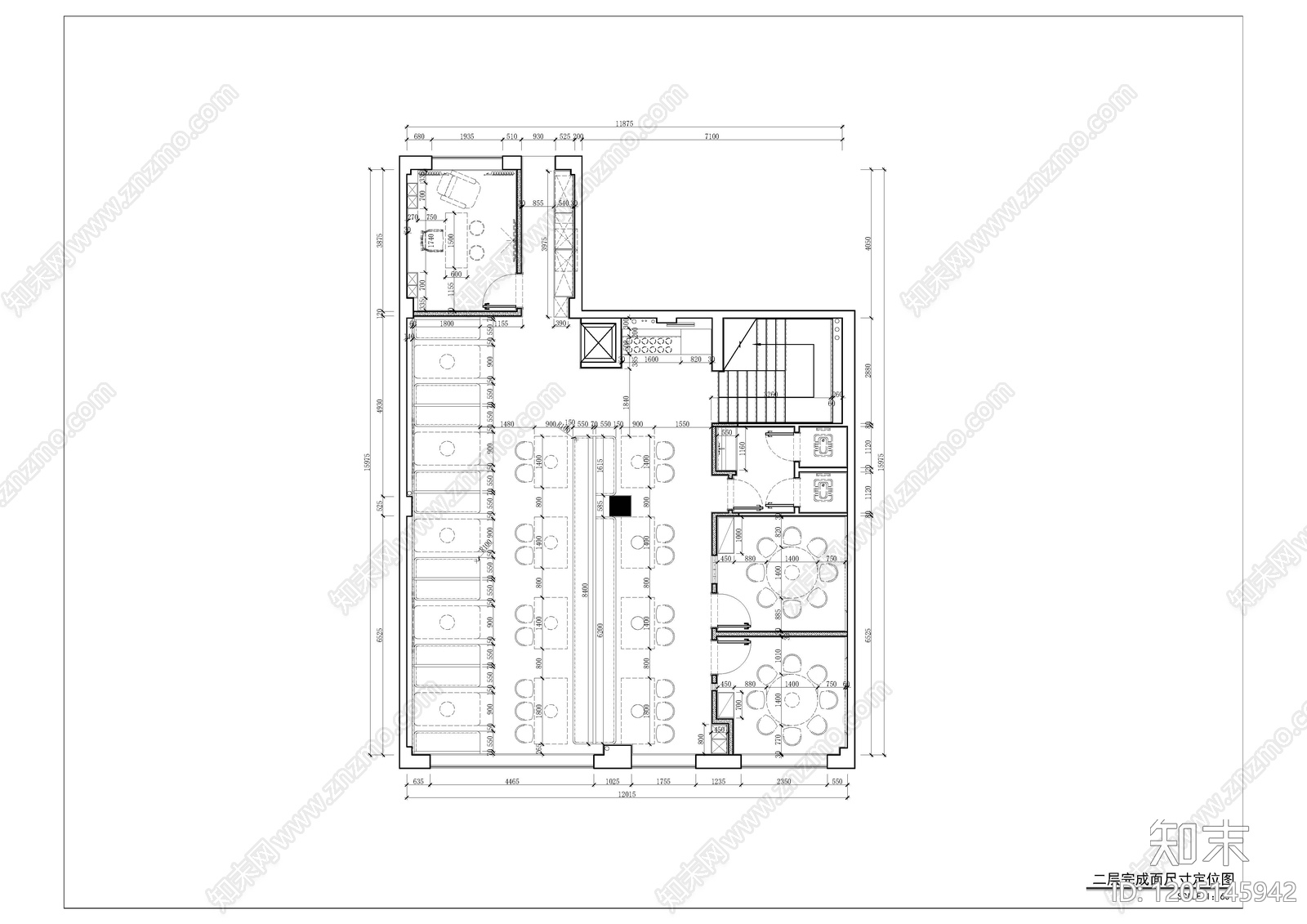 火锅店cad施工图下载【ID:1205145942】