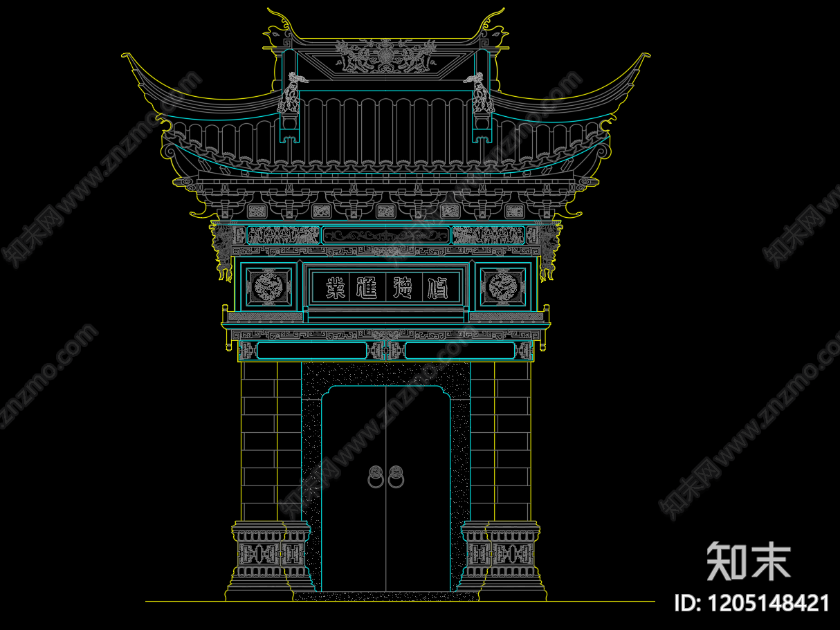 其他古建筑施工图下载【ID:1205148421】