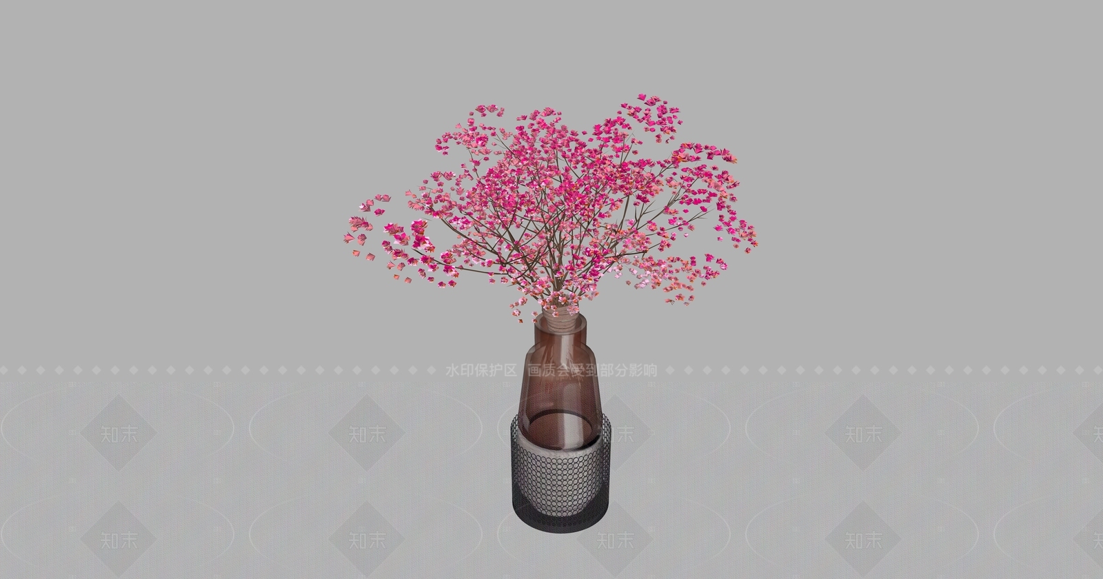 新中式花艺SU模型下载【ID:1205154787】