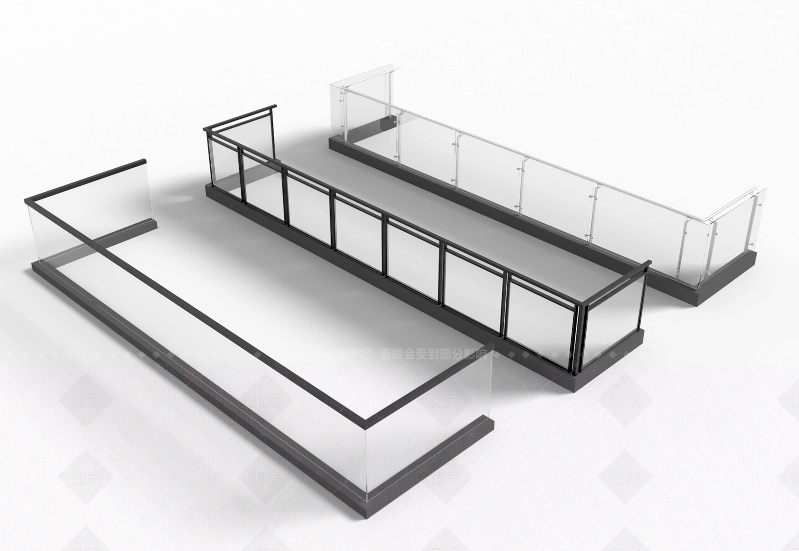 现代隔断3D模型下载【ID:1205157119】