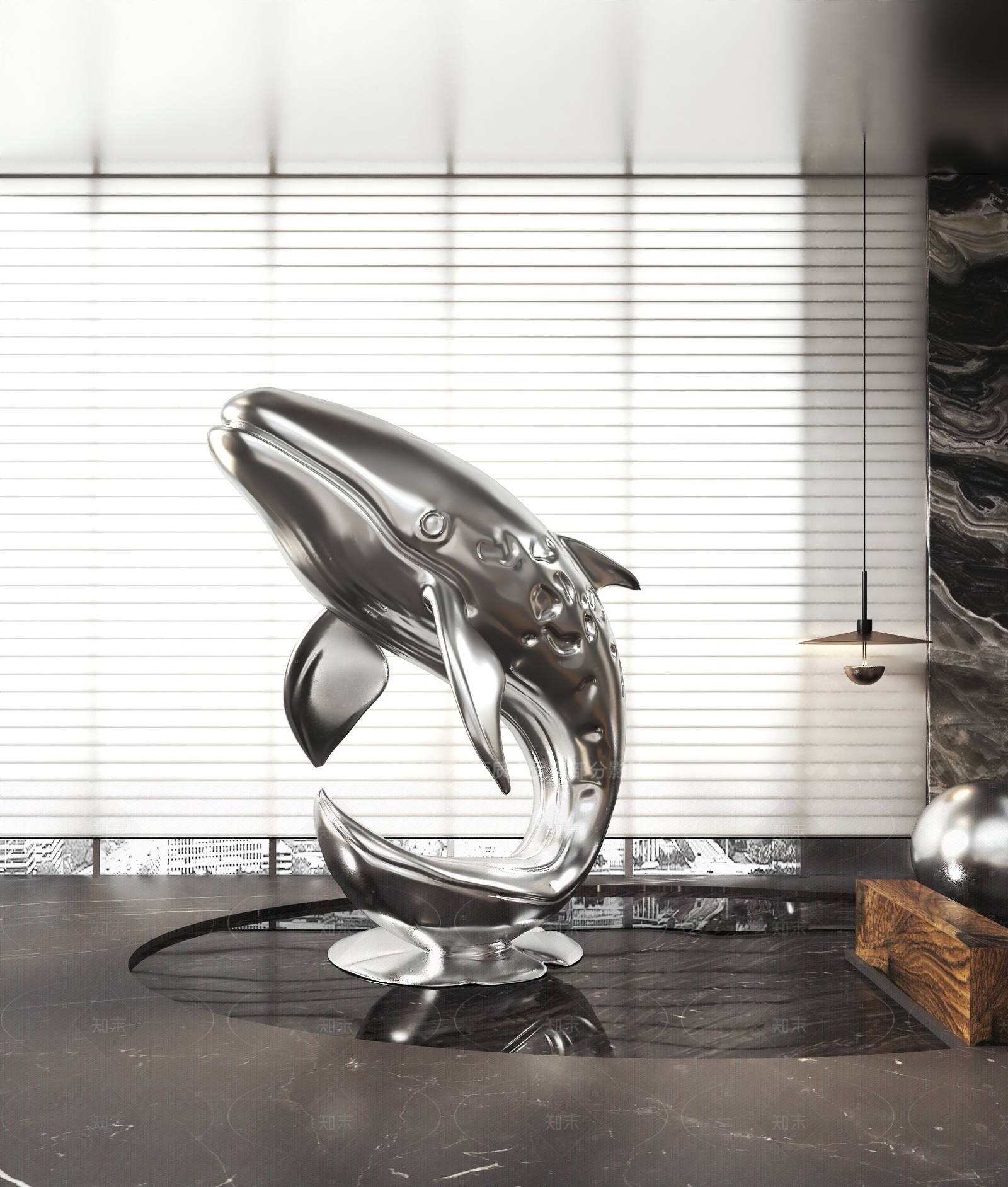 现代轻奢景观雕塑3D模型下载【ID:1205160673】_知末3d模型网