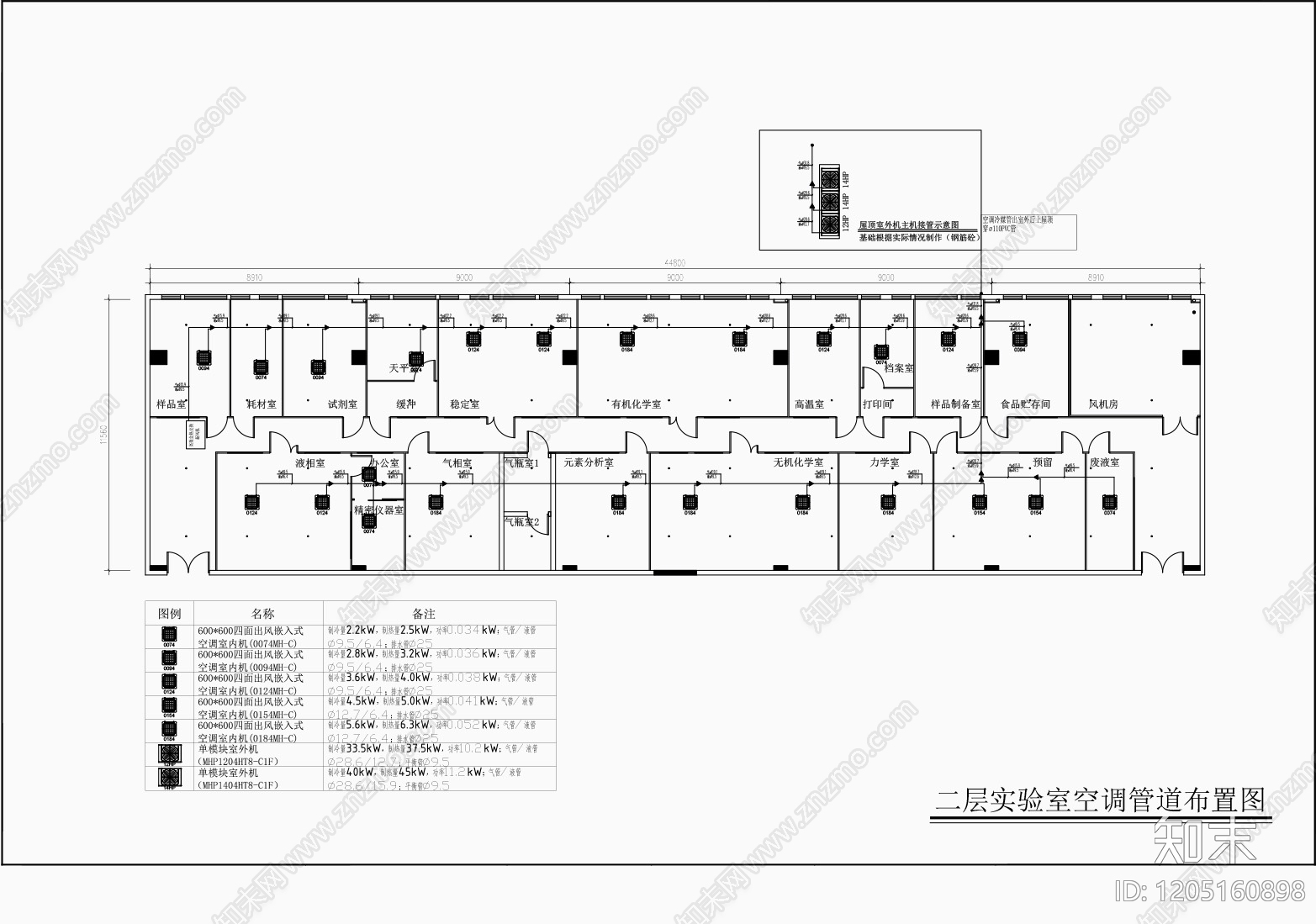 现代实验室cad施工图下载【ID:1205160898】