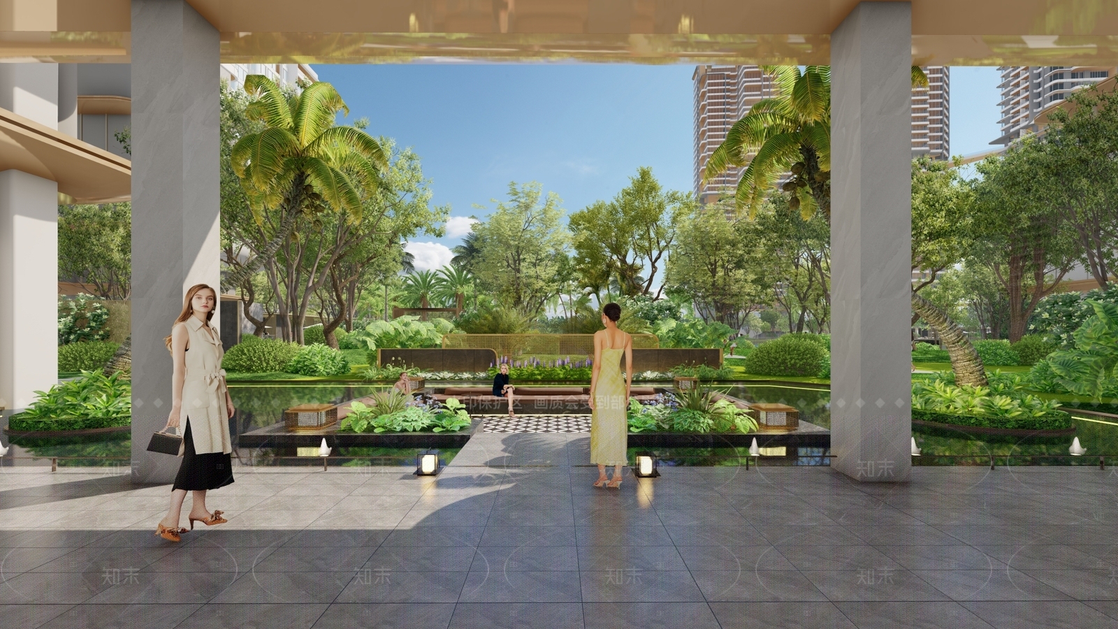 现代轻奢景观座椅SU模型下载【ID:1205280928】