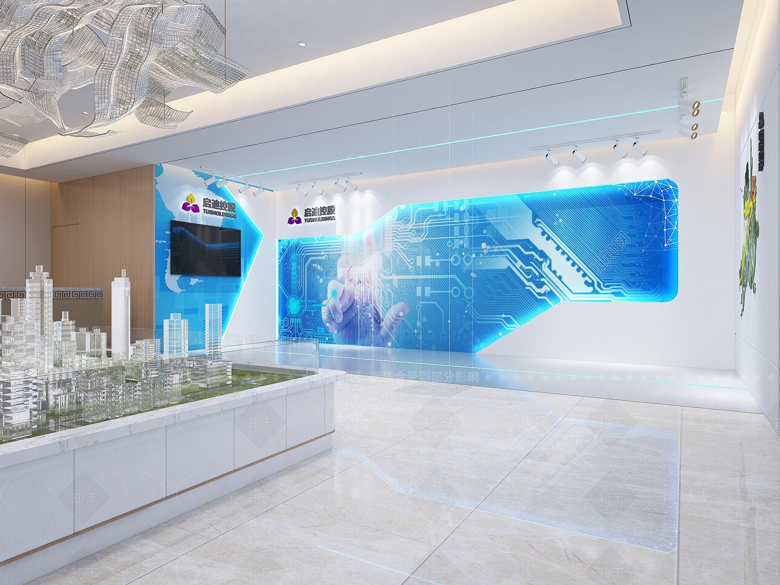 现代售楼处3D模型下载【ID:1205175139】