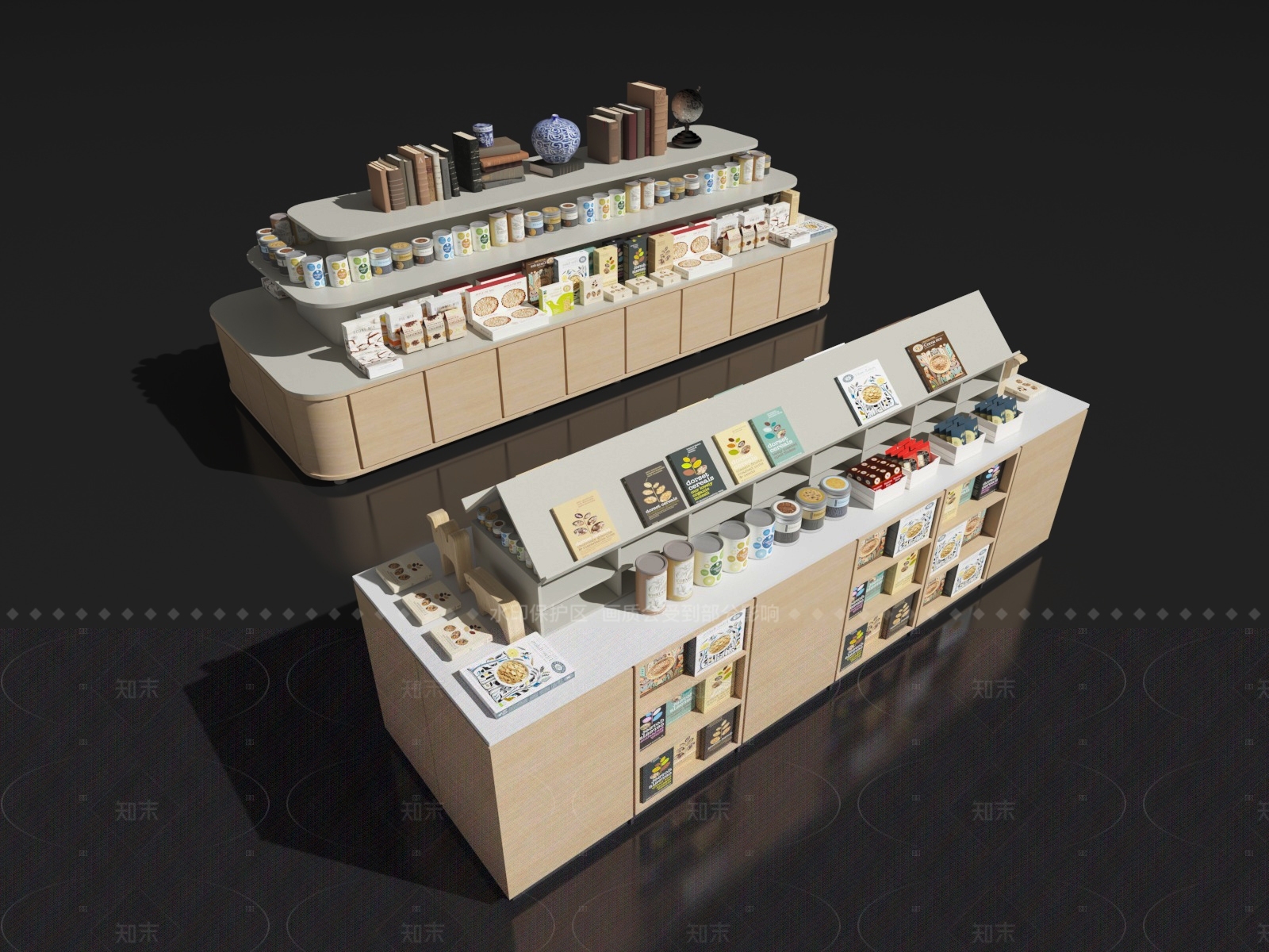 现代文创展台SU模型下载【ID:1205176737】