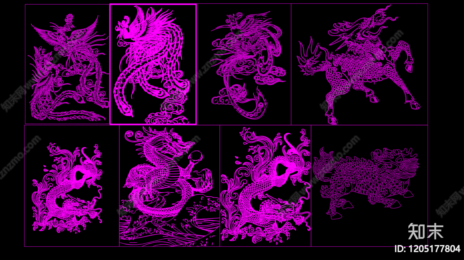 中式禅意其他图库施工图下载【ID:1205177804】