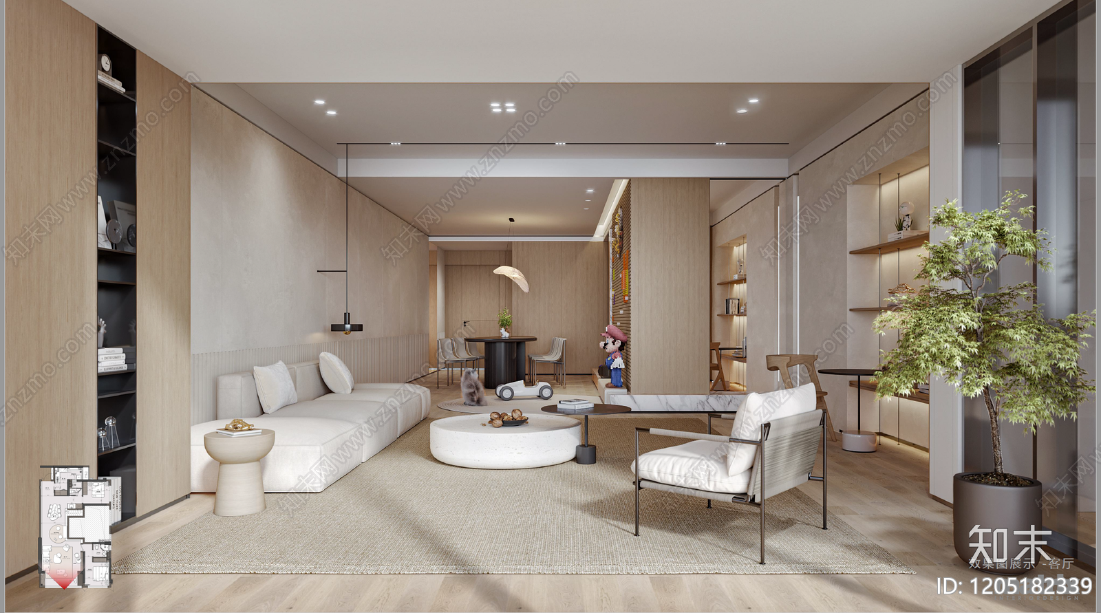 现代轻奢样板间下载【ID:1205182339】