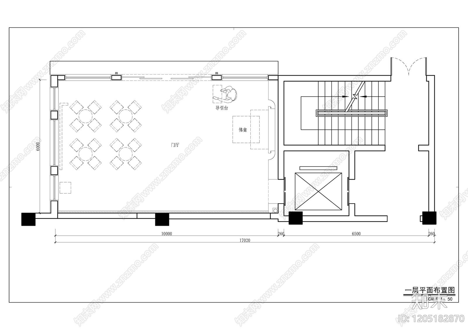 其他餐饮空间cad施工图下载【ID:1205182870】