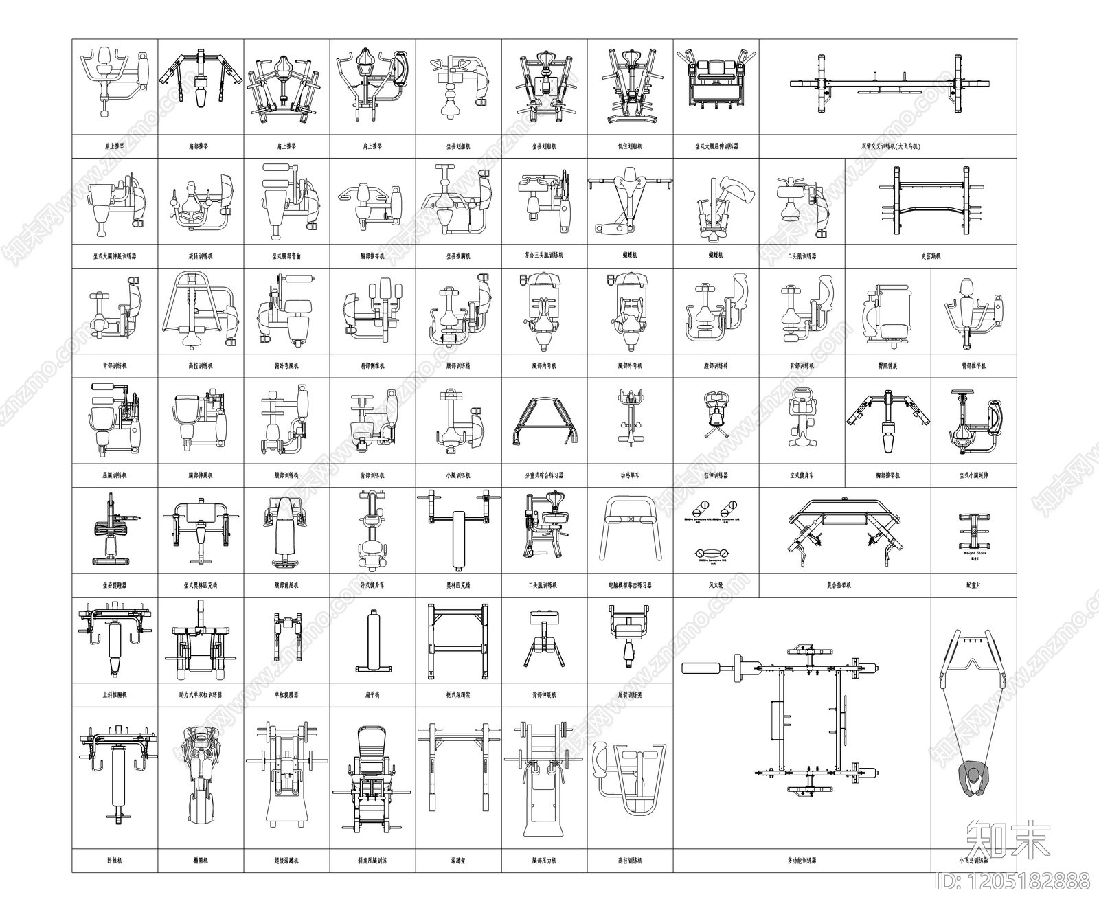 现代运动器材施工图下载【ID:1205182888】