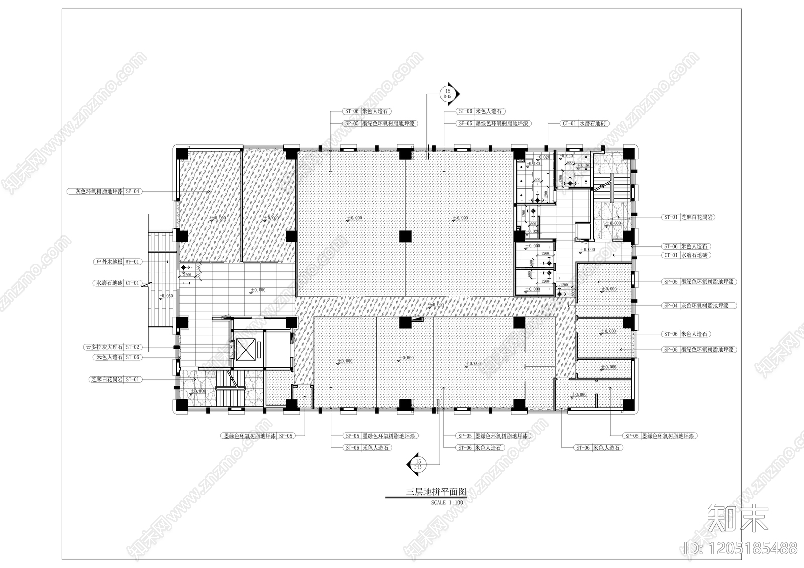 其他办公空间cad施工图下载【ID:1205185488】