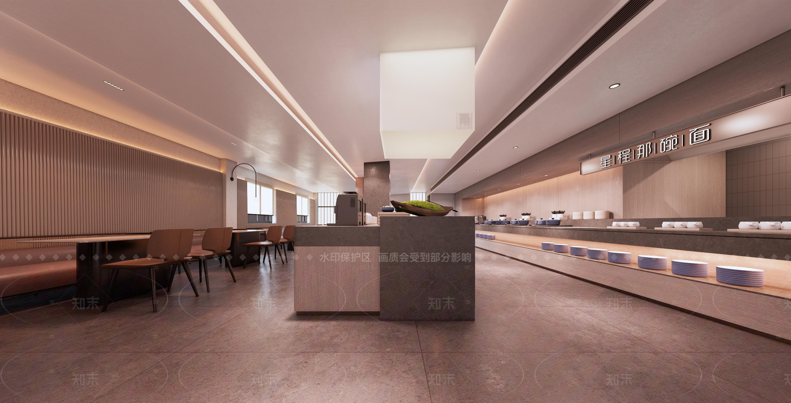 现代酒店餐厅SU模型下载【ID:1205185935】