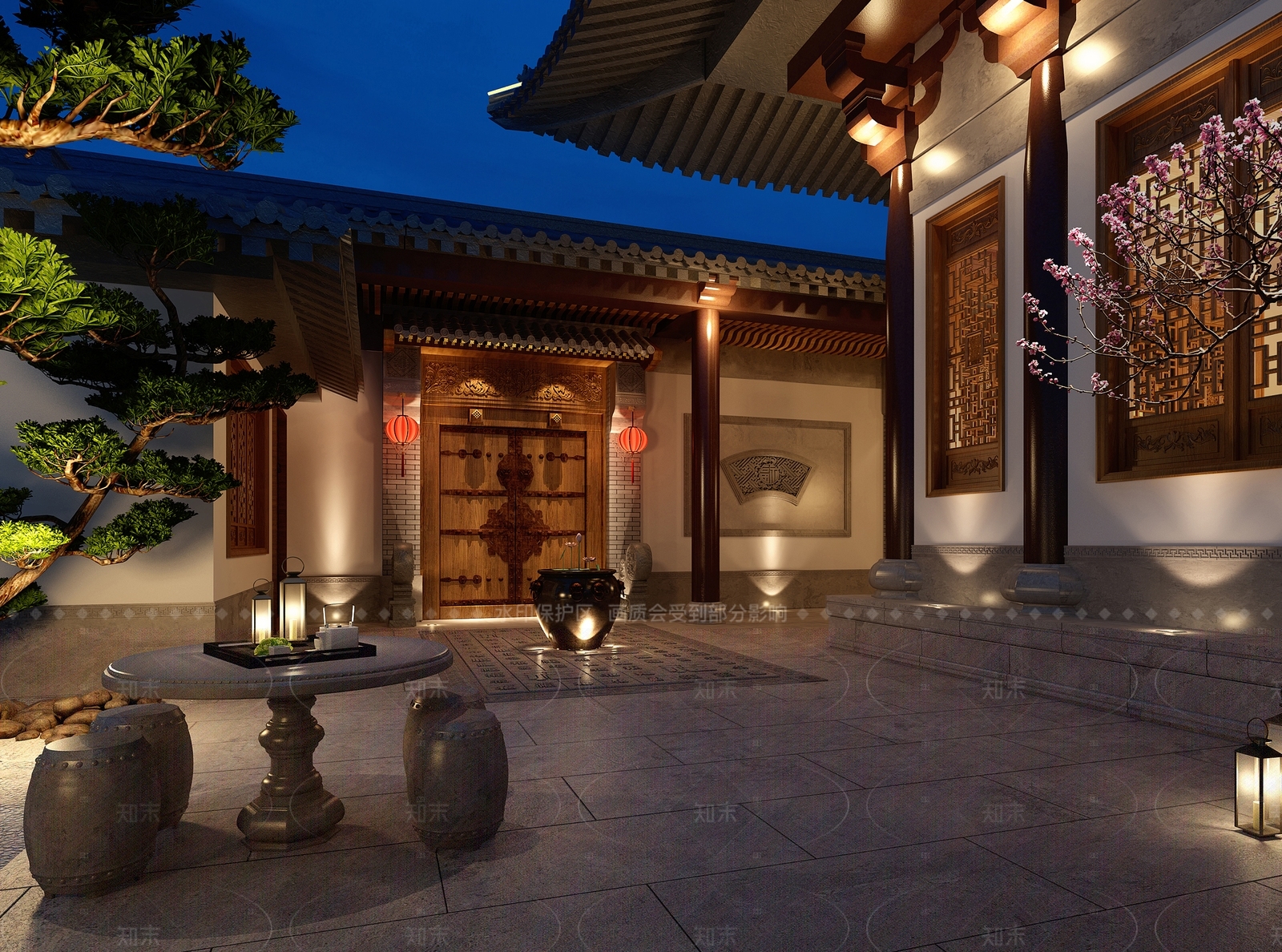 中式其他景观小品3D模型下载【ID:1205188689】
