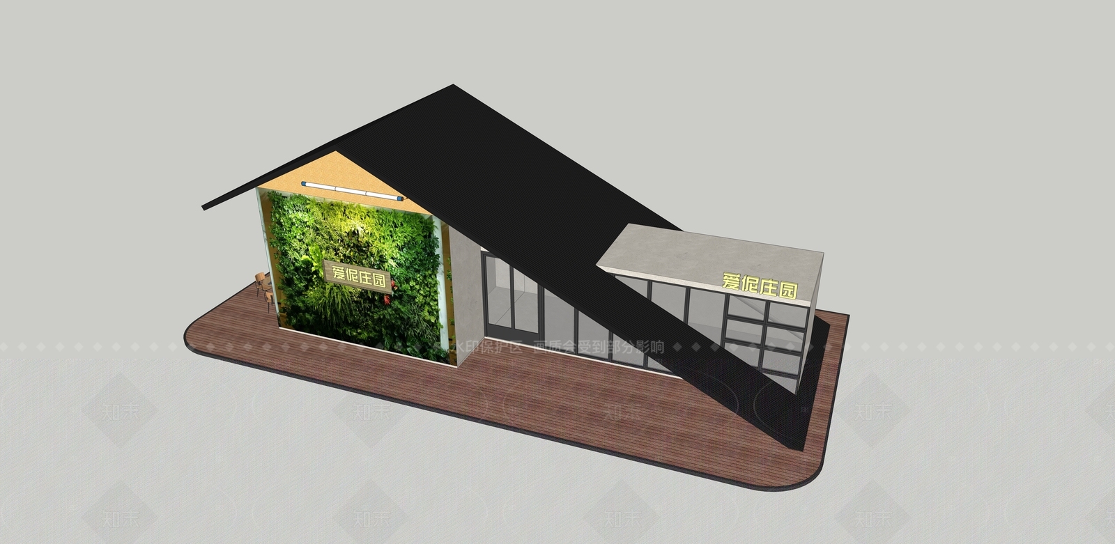现代风格建筑SU模型下载【ID:1205191257】