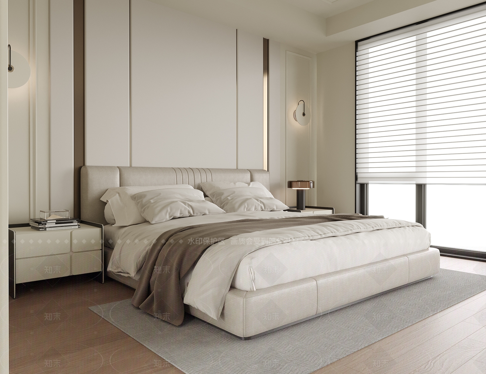 现代家居卧室SU模型下载【ID:1205192894】