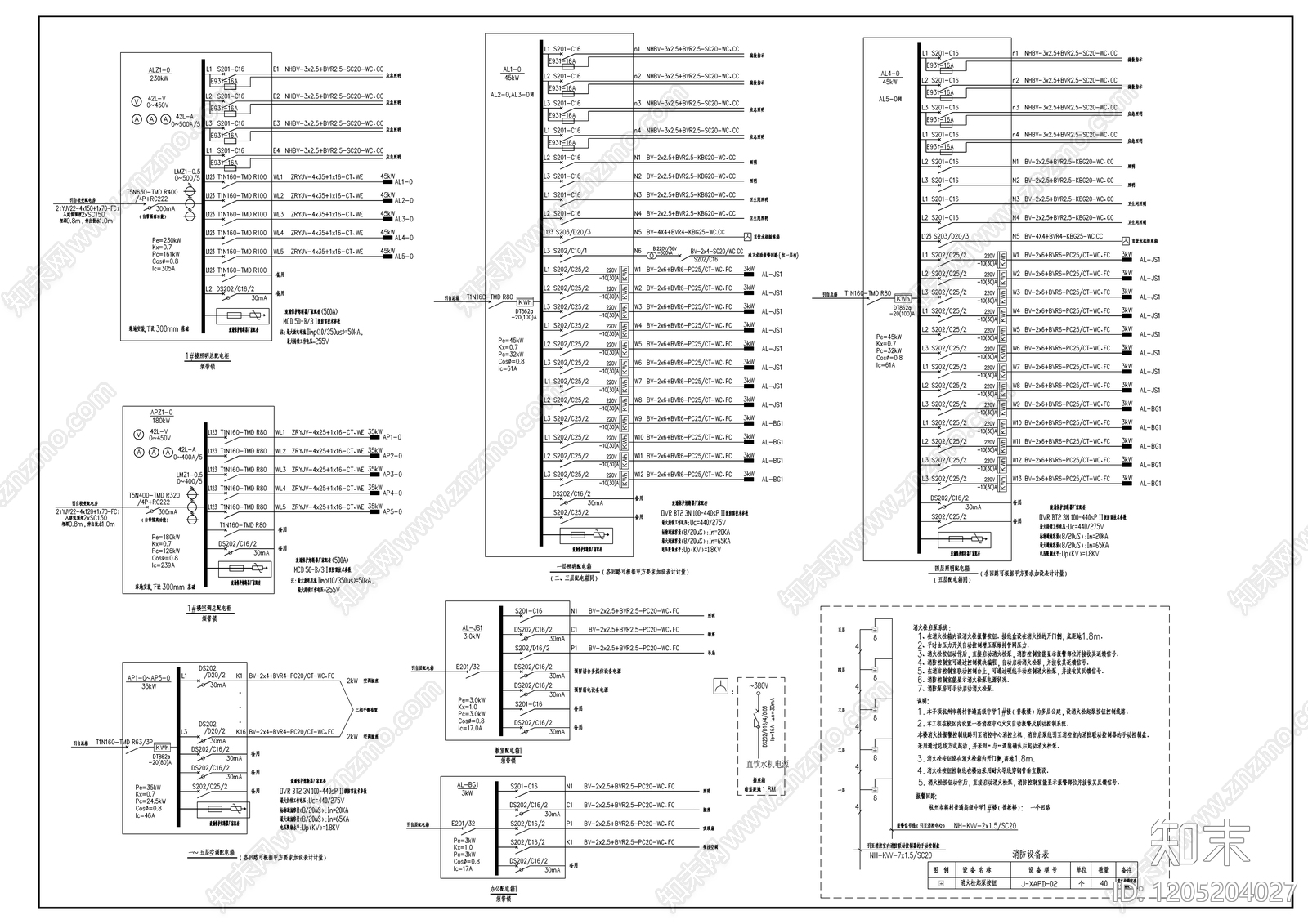 供配电系统施工图下载【ID:1205204027】