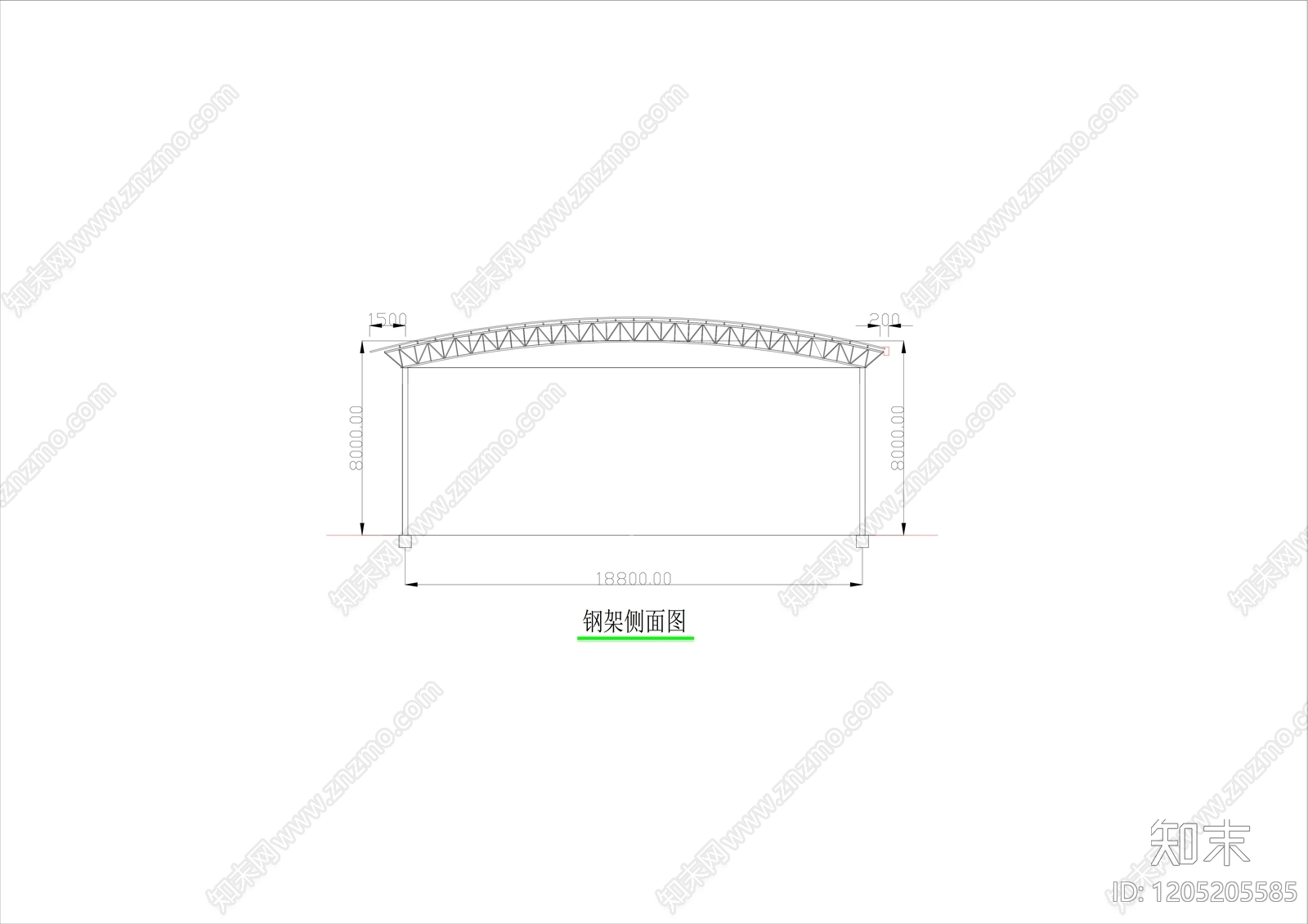 钢结构cad施工图下载【ID:1205205585】