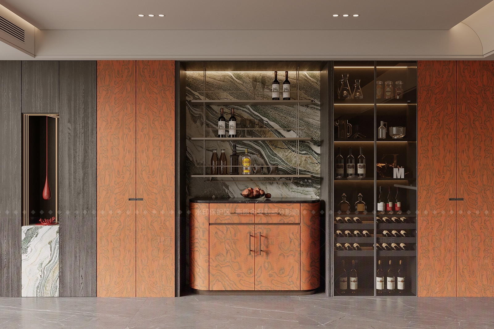意式酒柜SU模型下载【ID:1205212173】