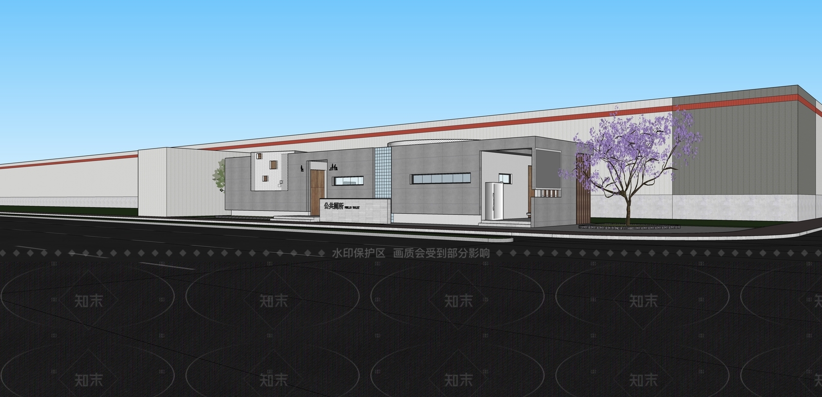 现代小公建SU模型下载【ID:1205212491】