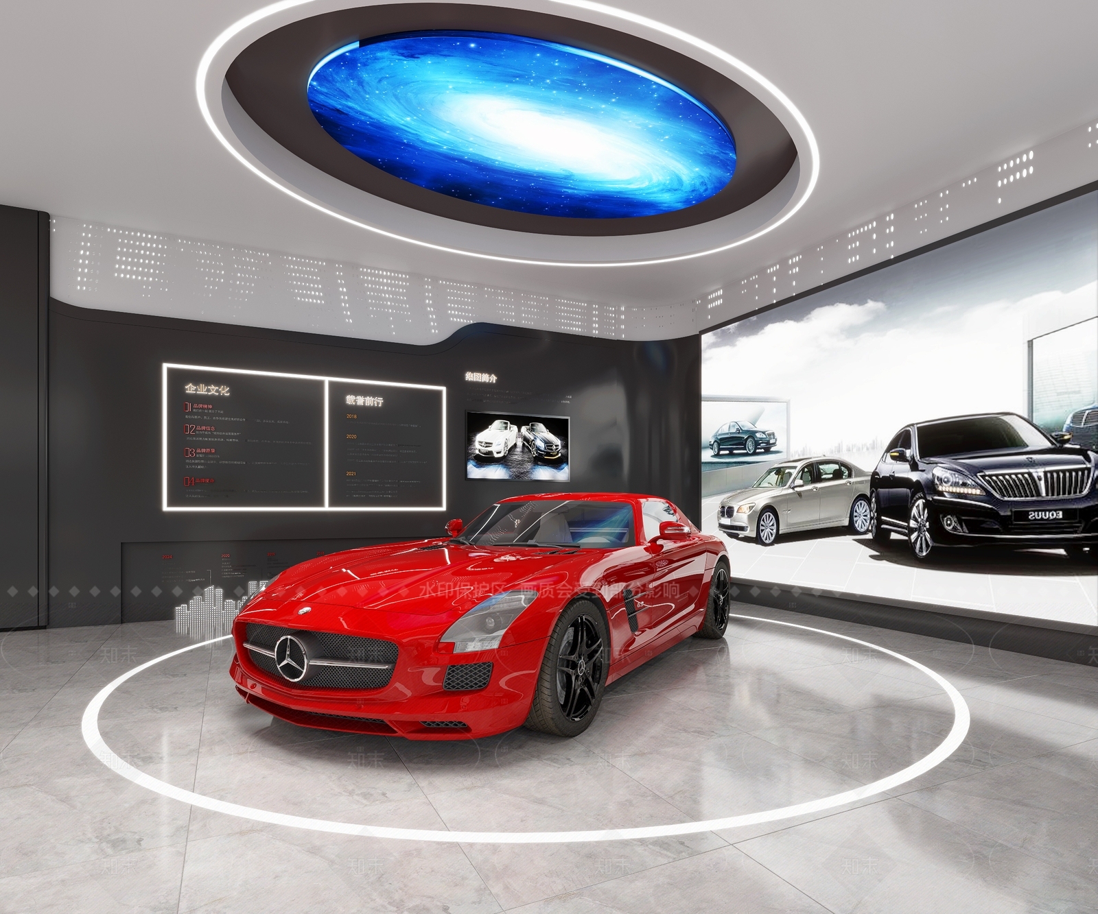 现代汽车展台3D模型下载【ID:1205212552】