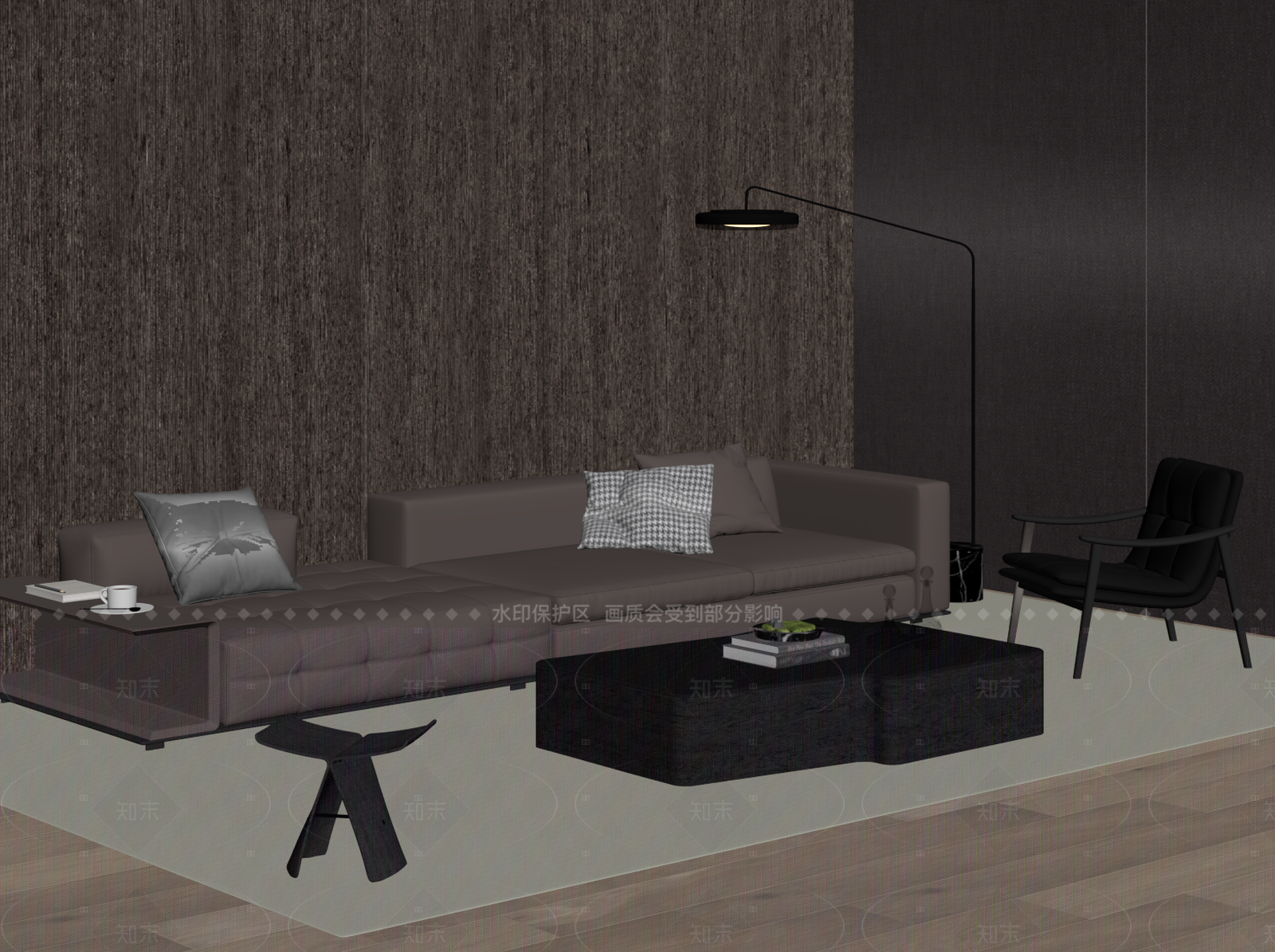 现代茶几SU模型下载【ID:1205212875】