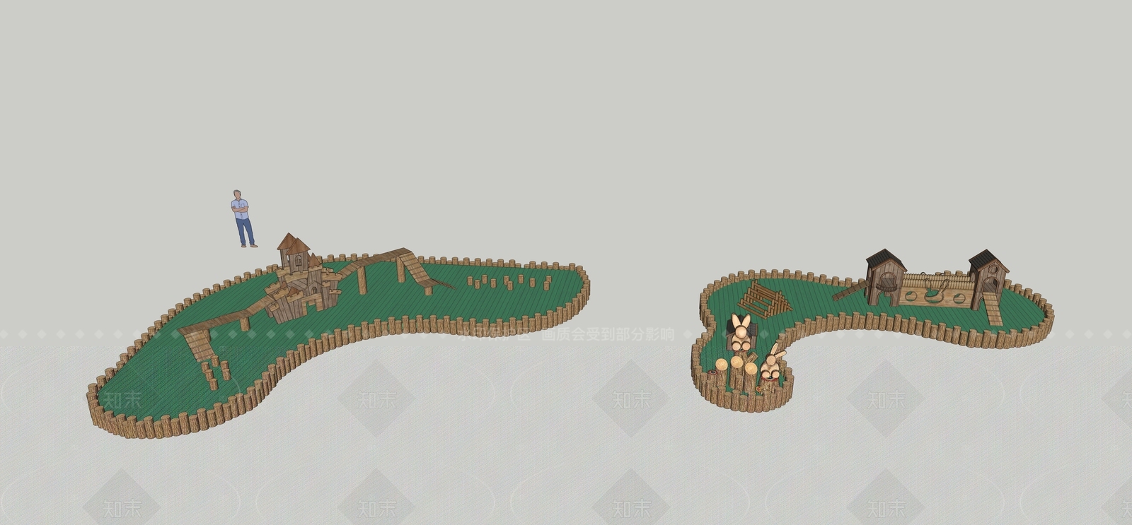 原木其他景观小品SU模型下载【ID:1205213384】