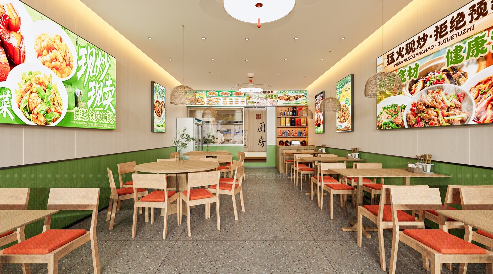 现代原木快餐店SU模型下载【ID:1205213982】